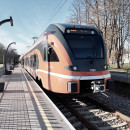 Турба поселок электропоезд Elron Turba - Tallinn